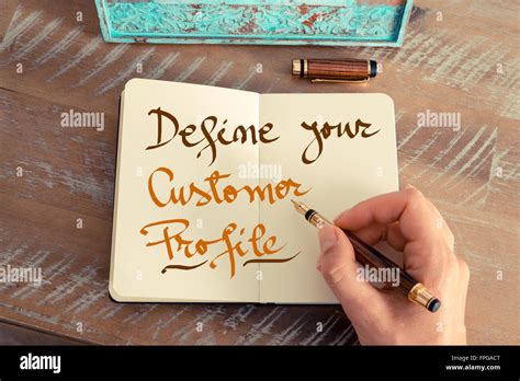 Handwritten Text Define Your Customer Profile Business Success Concept