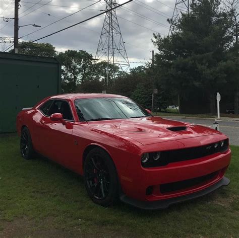 Dodge Challenger Srt Hellcat Painted In Tor Red Photo Taken By Red