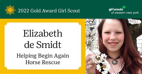 Elizabeth De Smidt Earns 2022 Girl Scout Gold Award Gswny Blog