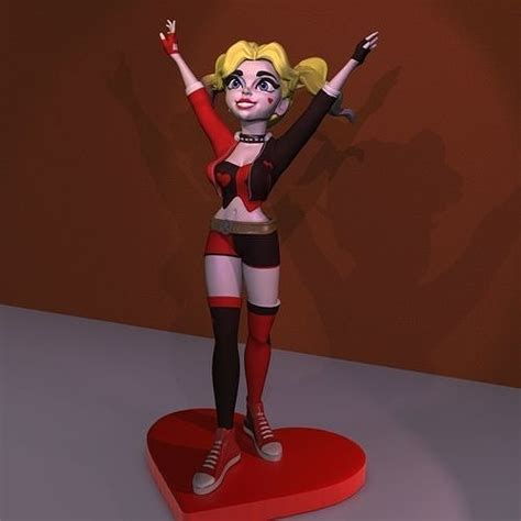 Harley Quinn 3D Model 3D Printable CGTrader