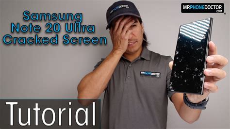 Samsung Galaxy Note Ultra Cracked Screen Repair YouTube