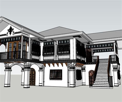 Artstation 3d Model Sample Of Filipino Ancestral House Or Bahay Na
