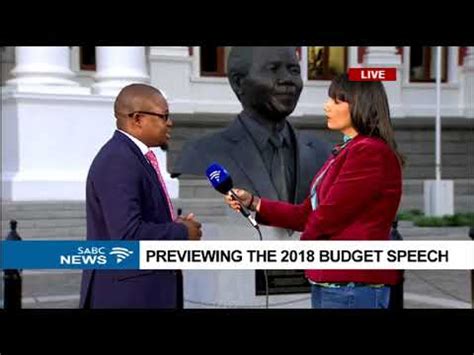 Our daily deeds as ordinary south africans must produce an actual south african reality that will reinforce humanity's belief in. Previewing the 2018 budget speech - YouTube