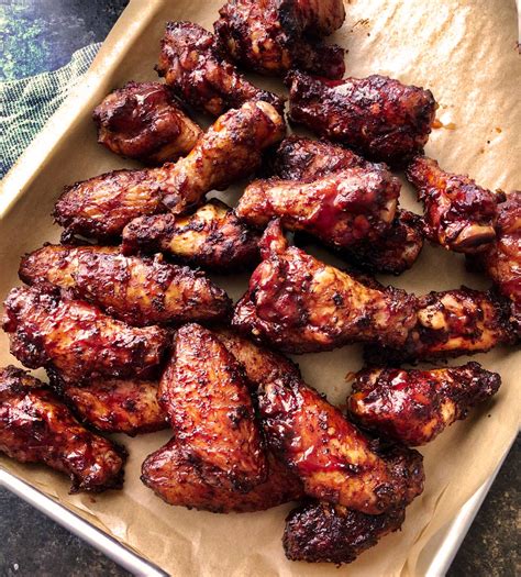 BOURBON BBQ SMOKED CHICKEN WINGS Yummy Recipe Cooking