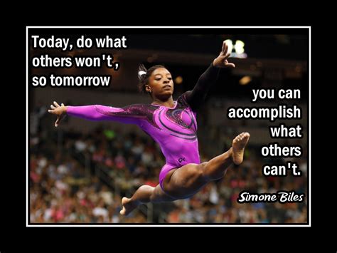 Simone Biles Do What Others Cant Gymnastics Quote Poster Motivational Wall Art T