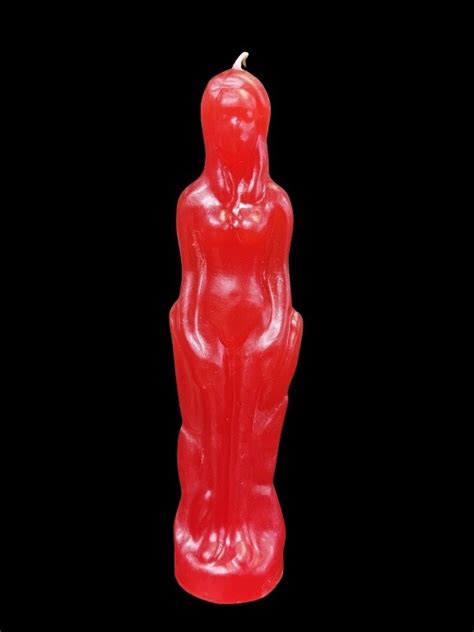 Red Female Figure Candle Online Store Herbs Arts