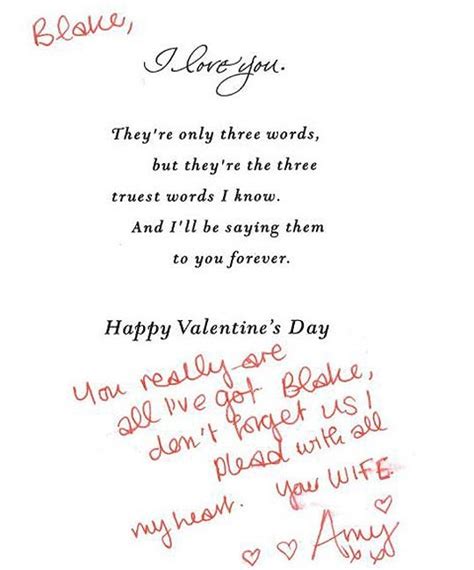 Love Letters To Blake From Amy