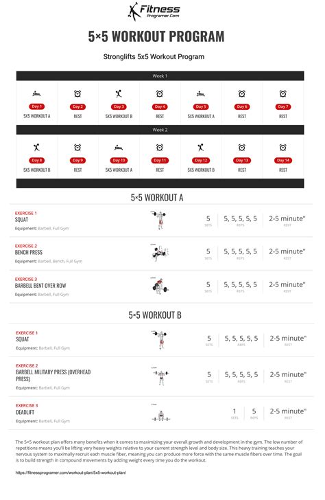 5x5 Workout Plan For Strength And Muscle Gains