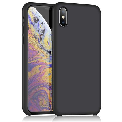 Silicone Case Iphone Xs Max Zwart Phone Factory