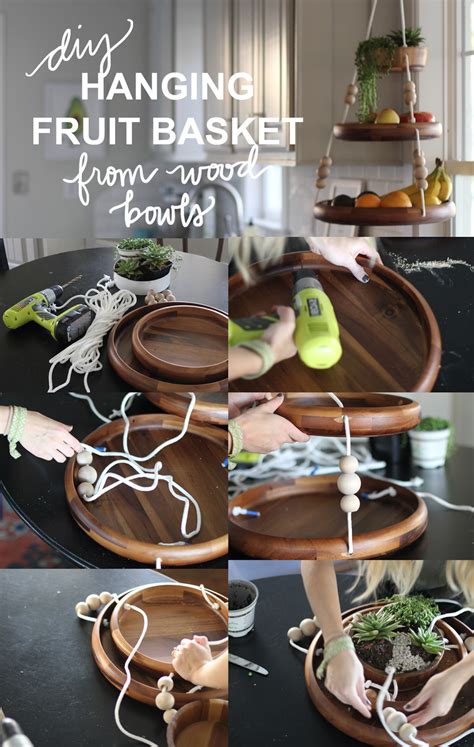 Pin it to your diy board to save it! Wooden Hanging Fruit Basket | Fruit baskets diy, Hanging fruit baskets, Diy fruit bowl