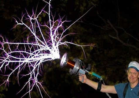 Watch The Wearable Tesla Coil Gun In Action