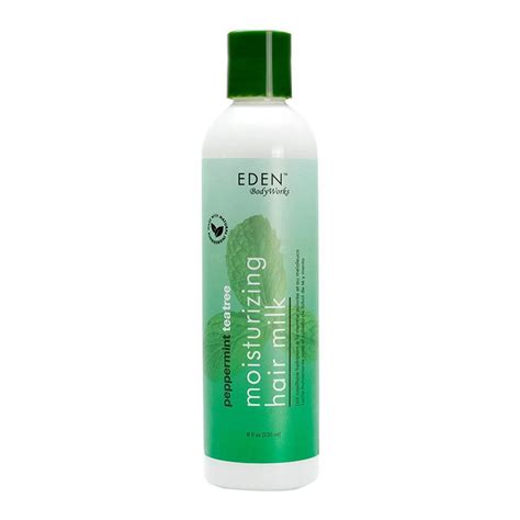 Eden Body Works Peppermint Tea Tree Moisturizing Hair Milk 8 Oz