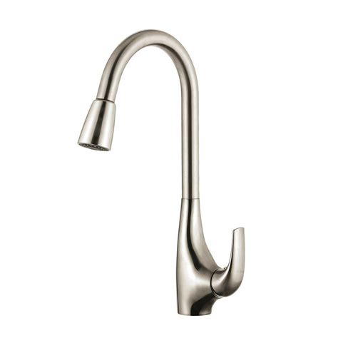 Due to this high arc design, it becomes easy to fill pots and clean items big in size. KRAUS Single-Handle High Arc Pull-Down Kitchen Faucet with ...