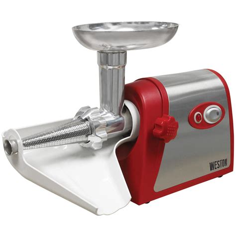 And so, you can now. Weston #5 Electric Meat Grinder with Tomato Strainer ...