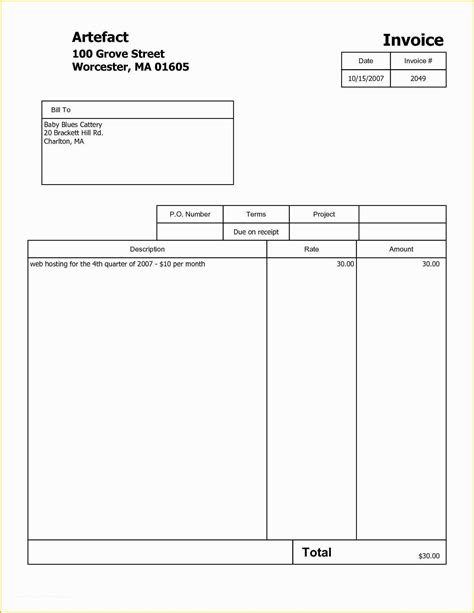 Free Printable Invoice Templates Of Printable Invoice Pdf Invoice