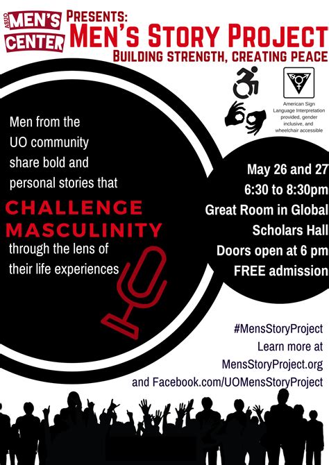 Mens Story Project This Weekend Asuo Mens Center