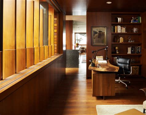 22 Warm Wooden Home Office Designs Home Design Lover
