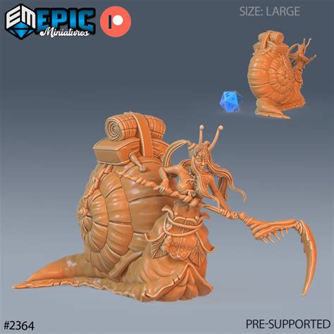 3d printable snail girl attacking snail human hybrid shell slug classic cave encounter by
