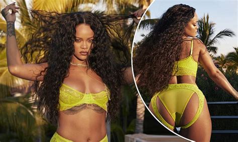 Rihanna Shows Off Her Enviable Curves In Sexy Lingerie Daily Mail Online