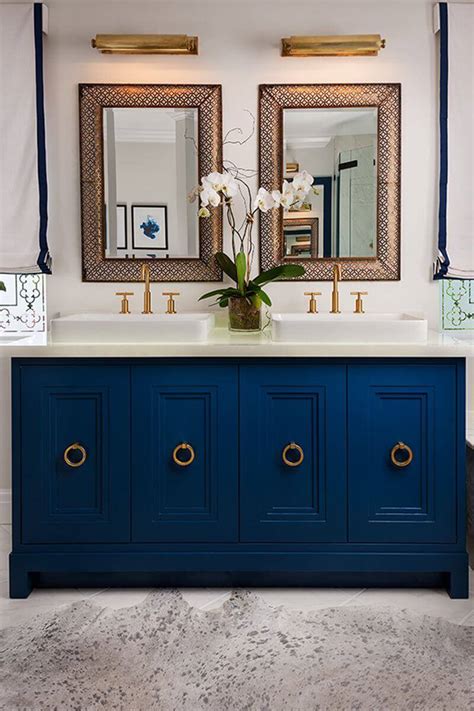 Newer faucets also come with modern features like a touchless design that lets you. 30 Most Navy Blue Bathroom Vanities You Shouldn't Miss ...