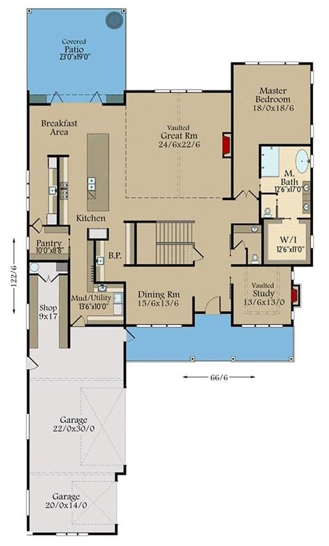 4-Bedroom Two-Story Luxury Modern Farmhouse (Floor Plan)