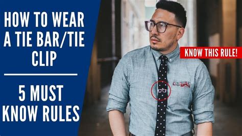 How To Wear A Tie Bar Tie Clip And Rules To Know Youtube