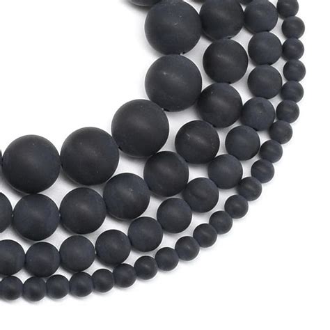 Matte Black Onyx Beads Grade Aaa 3mm 4mm 6mm 8mm 10mm 12mm Etsy
