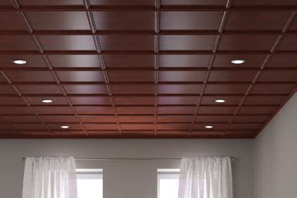 Give your basement a lift by replacing the drop ceiling with a diy beadboard ceiling. Direct Mount Wood-Based Ceiling System | 2014-03-17 ...