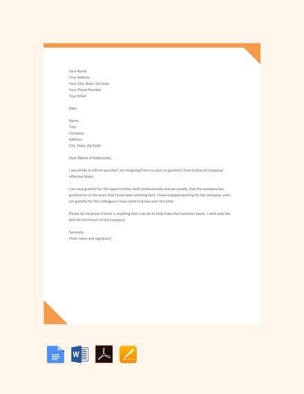 We did not find results for: Simple Resignation Letter Samples & Templates Download
