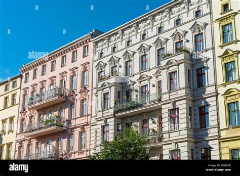 Historic Residential Houses In Berlin High Resolution Stock Photography