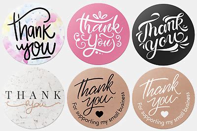 A thank you letter otherwise known as a letter of thanks refers to a letter that is normally used in a situation where one person wishes to express appreciation to another person. x100 Thank You Stickers For Your Purchase Business Labels ...