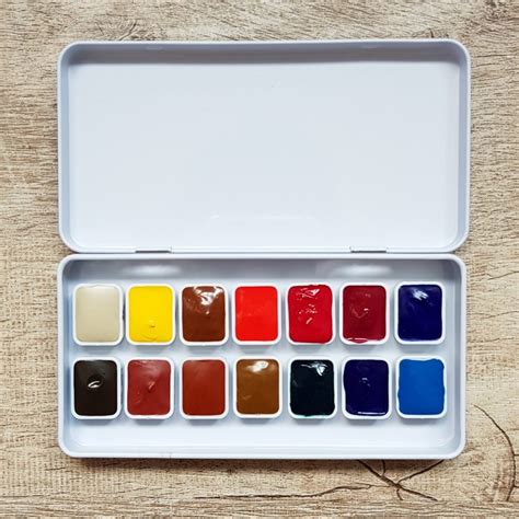 Jane Blundell The Ultimate Mixing Palette Daniel Smith Watercolor Paint Set 14 Colors