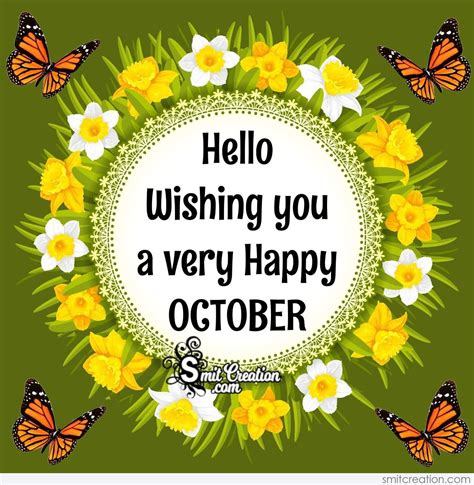Hello Wishing you a very Happy OCTOBER - SmitCreation.com