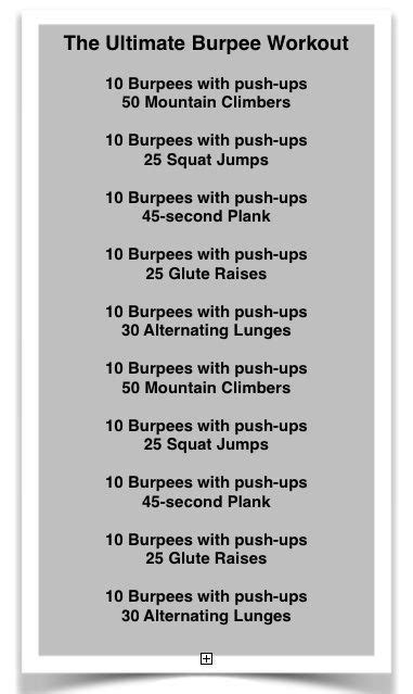 The Ultimate Burpee Workout For Beginners With Pictures And