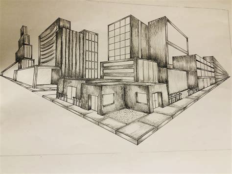 Pin De Neha Nair Em Two Point Perspective Cityscape
