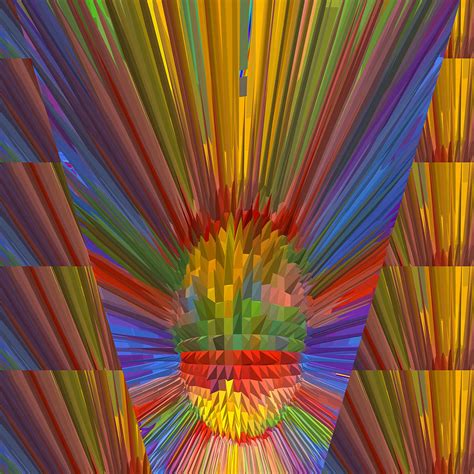 Diamond Energy Flow Spectrum Reiki Healing Graphic Colorful Rainbow