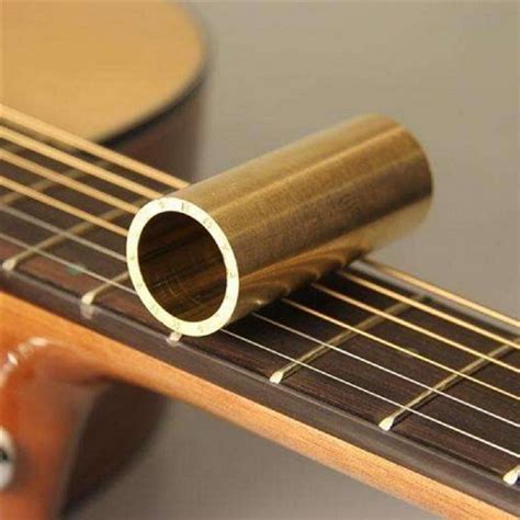 Stainless Steel Guitar Slide Bar 28mm Golden Yoibo