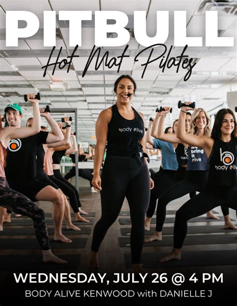 pitbull hot mat pilates body alive fitness