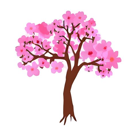 Sakura Tree Graphic · Creative Fabrica