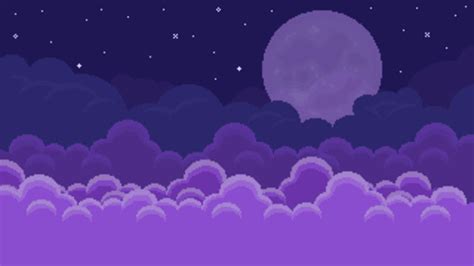 Purple Pixel Art Wallpaper Wallpaperin