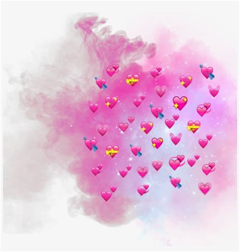 3d social media heart emoji vector. Heart Emoji Smoke Cool Emojis Pink Nice Sticker - Hearts ...