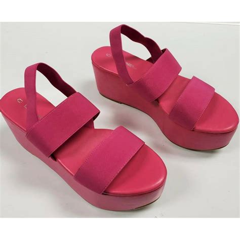 Shopjeen Shoes Hot Pink Sexy Womens High Platform Sandal Size 85 By C Label Dashia 4