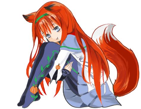Neko Fox Girl And Pumpkin By Catluckey On Deviantart