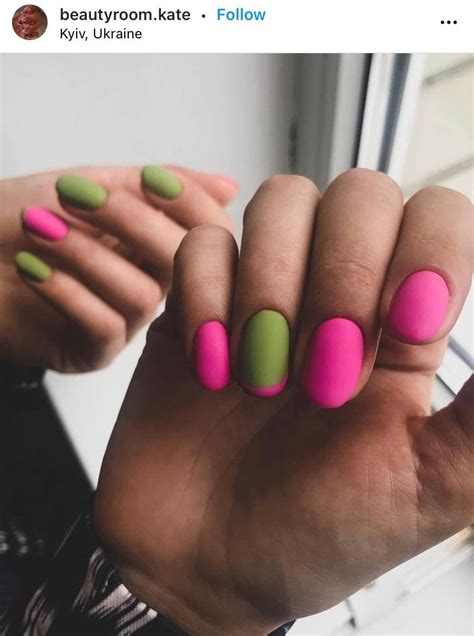 40 Cutest Pictures Of Pink And Green Nails Designs For 2024