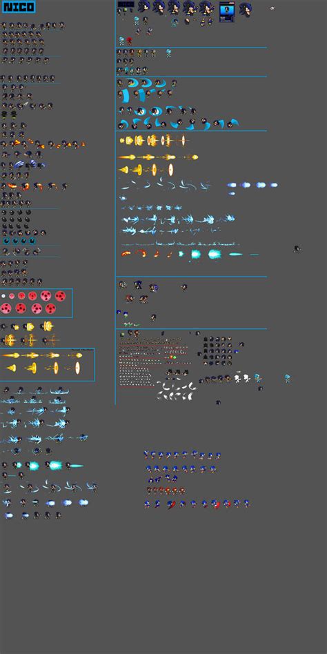 Nico Sprite Sheet Unfinished By Xxdaboss99xx On Deviantart