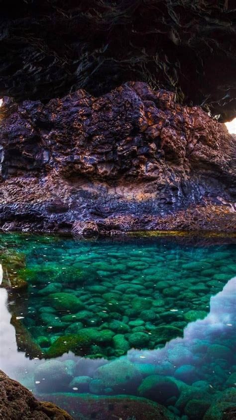 Cave On El Hierro Island Canary Islands Spain Wallpaper