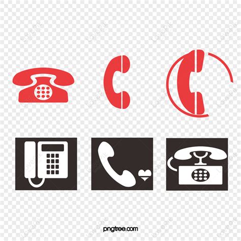 ไอคอนโทรศัพท์โทรศัพท์มือถือสีดำสีแดง Png สำหรับการดาวน์โหลดฟรี Lovepik