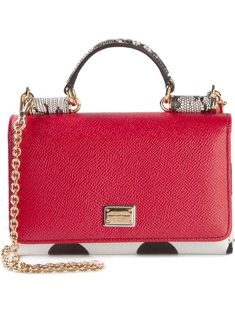 Lyst Dolce And Gabbana Small Miss Sicily Shoulder Bag In Red
