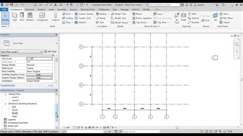 Tutorial Dasar Revit Level And Grid Youtube