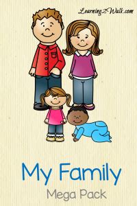 My Family Mega Pack - Fun Learning Ideas | Family learning, Family printables, My family